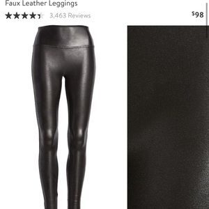 Black faux leather Spanx!